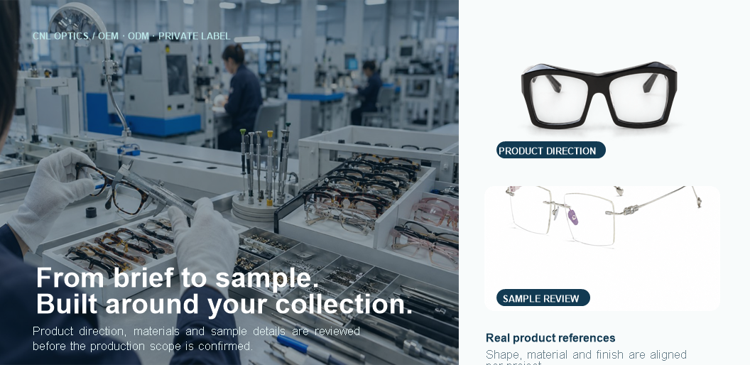 CNL Optics eyewear development and quality process